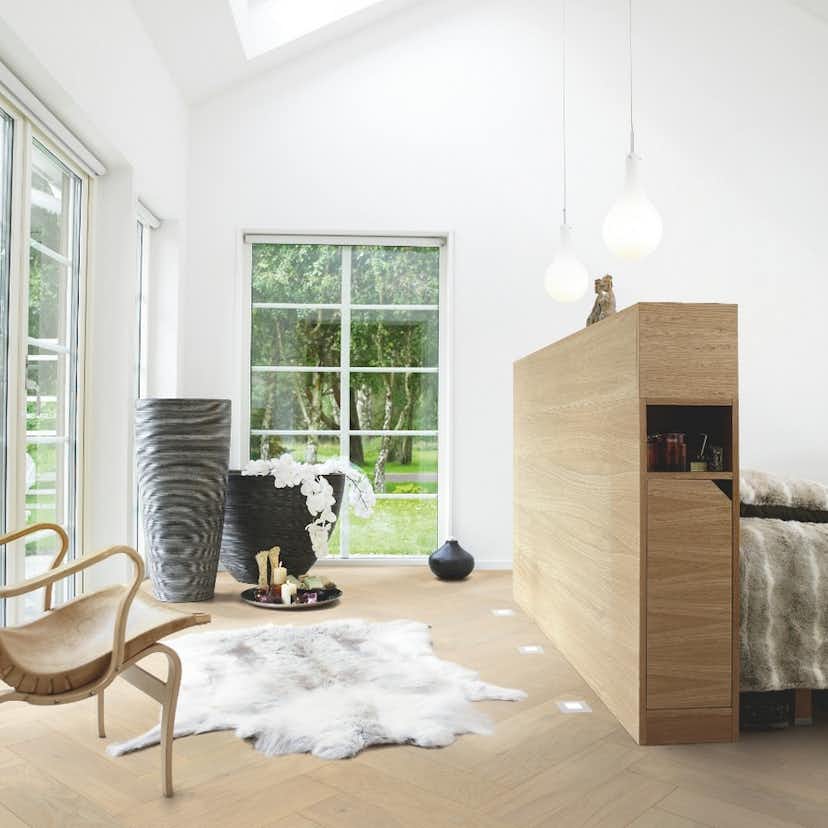 Parkettgolv Pergo Saltholm Light Herringbone Ek Fiskben