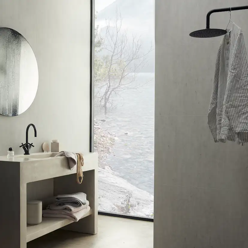 Våtrumsskiva BerryAlloc Wall & Water Brooklyn Betong Slät