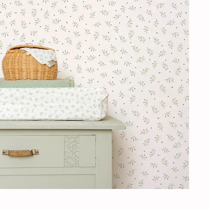 Tapet Little Dutch Blueberry Leaves