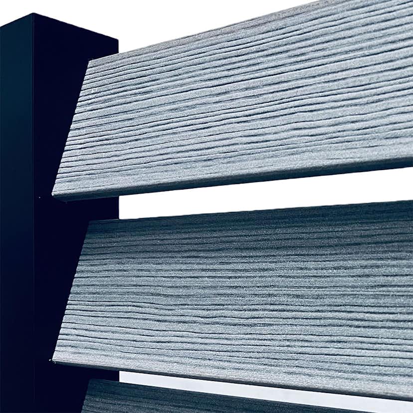 Ändstolpe Staket Recal Woodplastic Höger