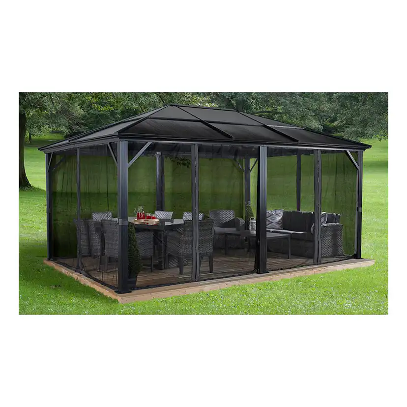 Pergola gop Meridien 18 m² för Altan Inkl Myggnät