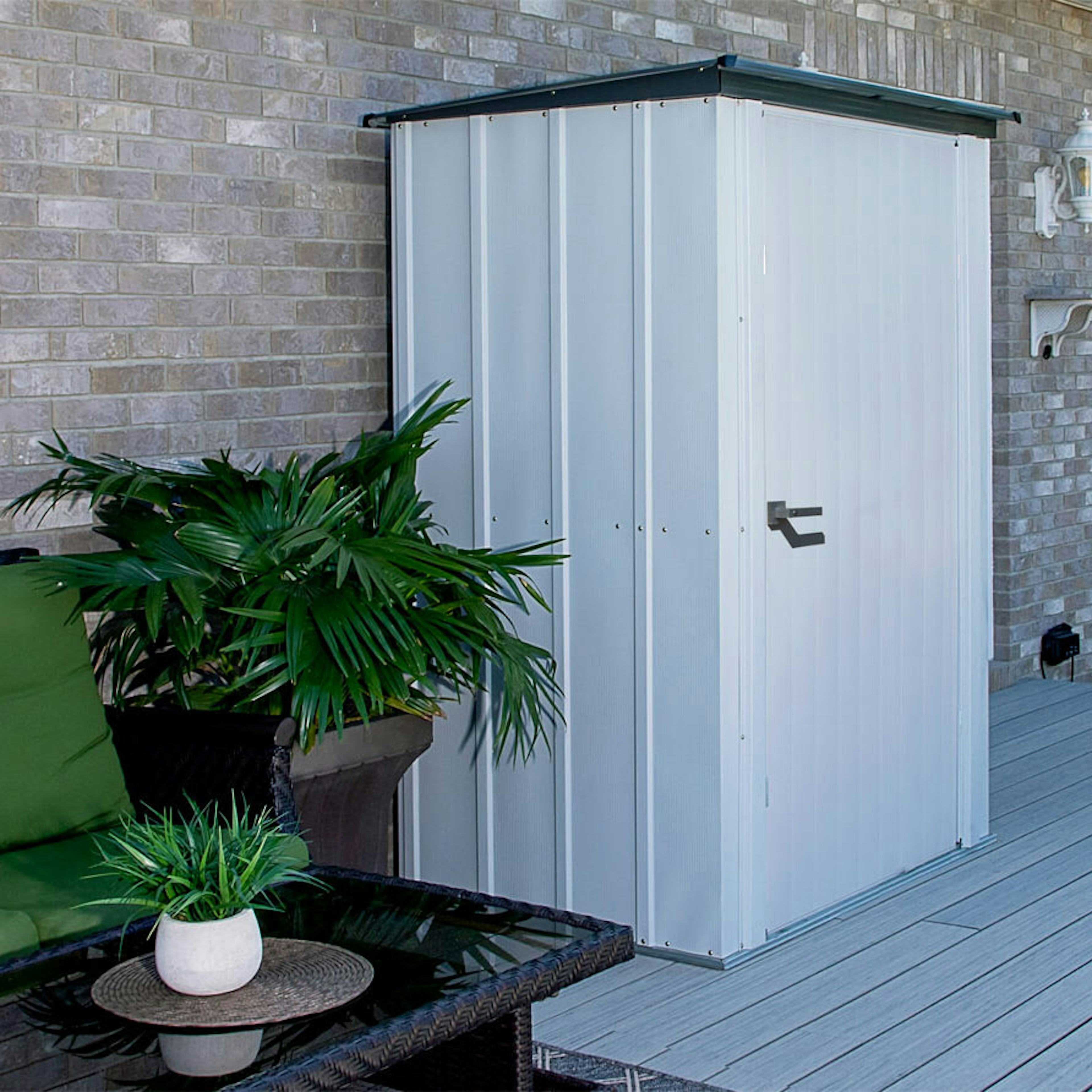 Förråd gop Toledo 1,1 m² Redskapsbod i Lackerat Stål