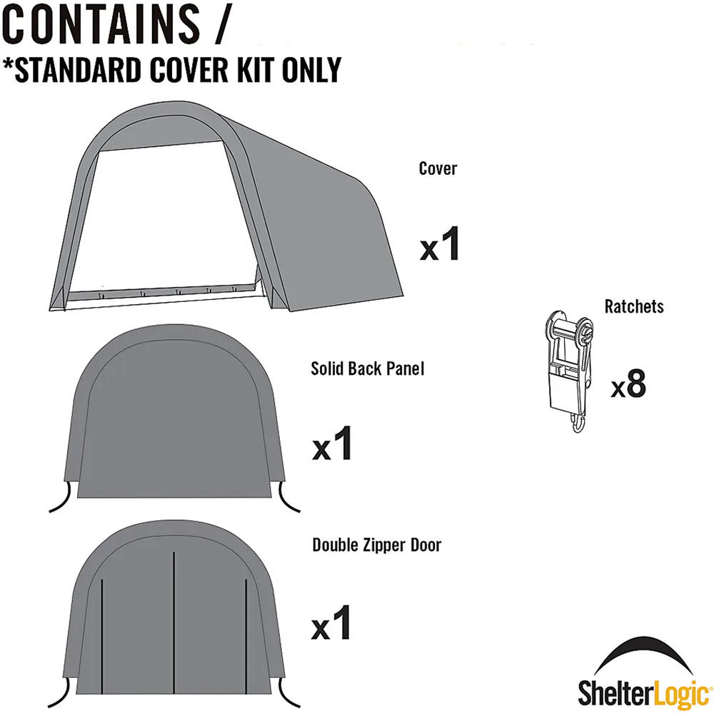 Duk gop till Roundtop Garagehus Grå 23 m² UV-behandlad & Vattenavvisande