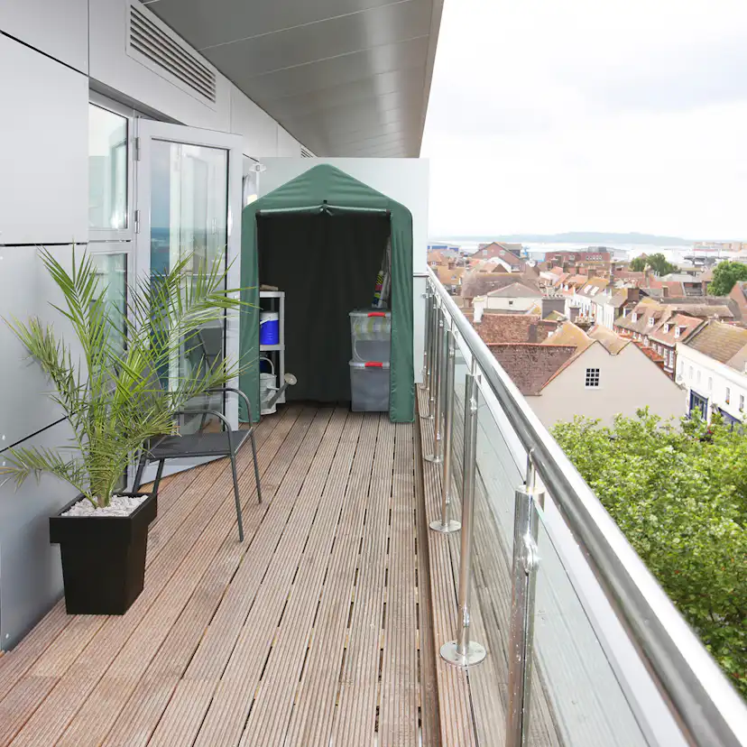 Tält Gop Förvaring Grön 1,4 kvm