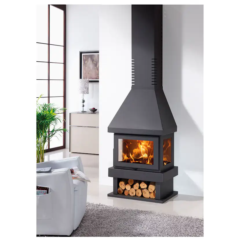 Braskamin Panadero Canada EcoDesign Med Sidoglas & 8kW