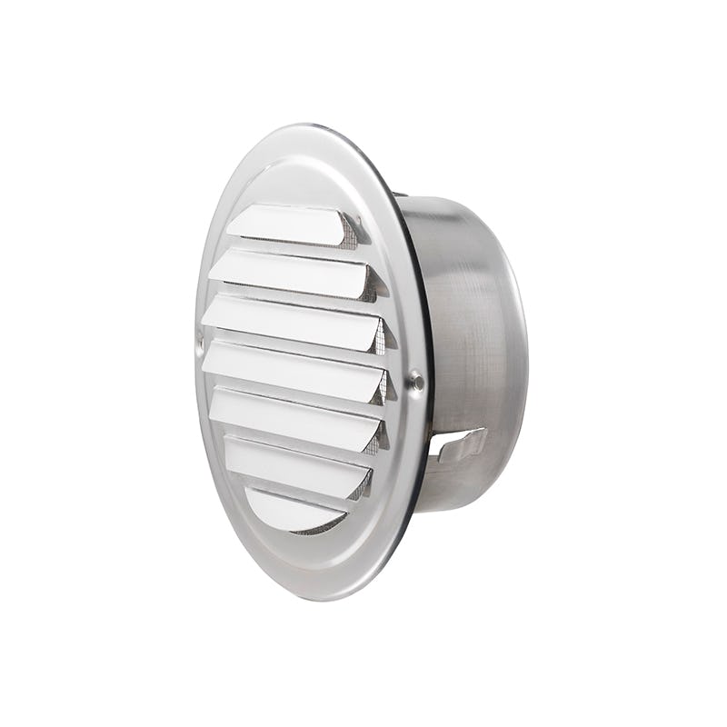 Ytterväggsgaller Klimatfabriken Rostfri Ø100